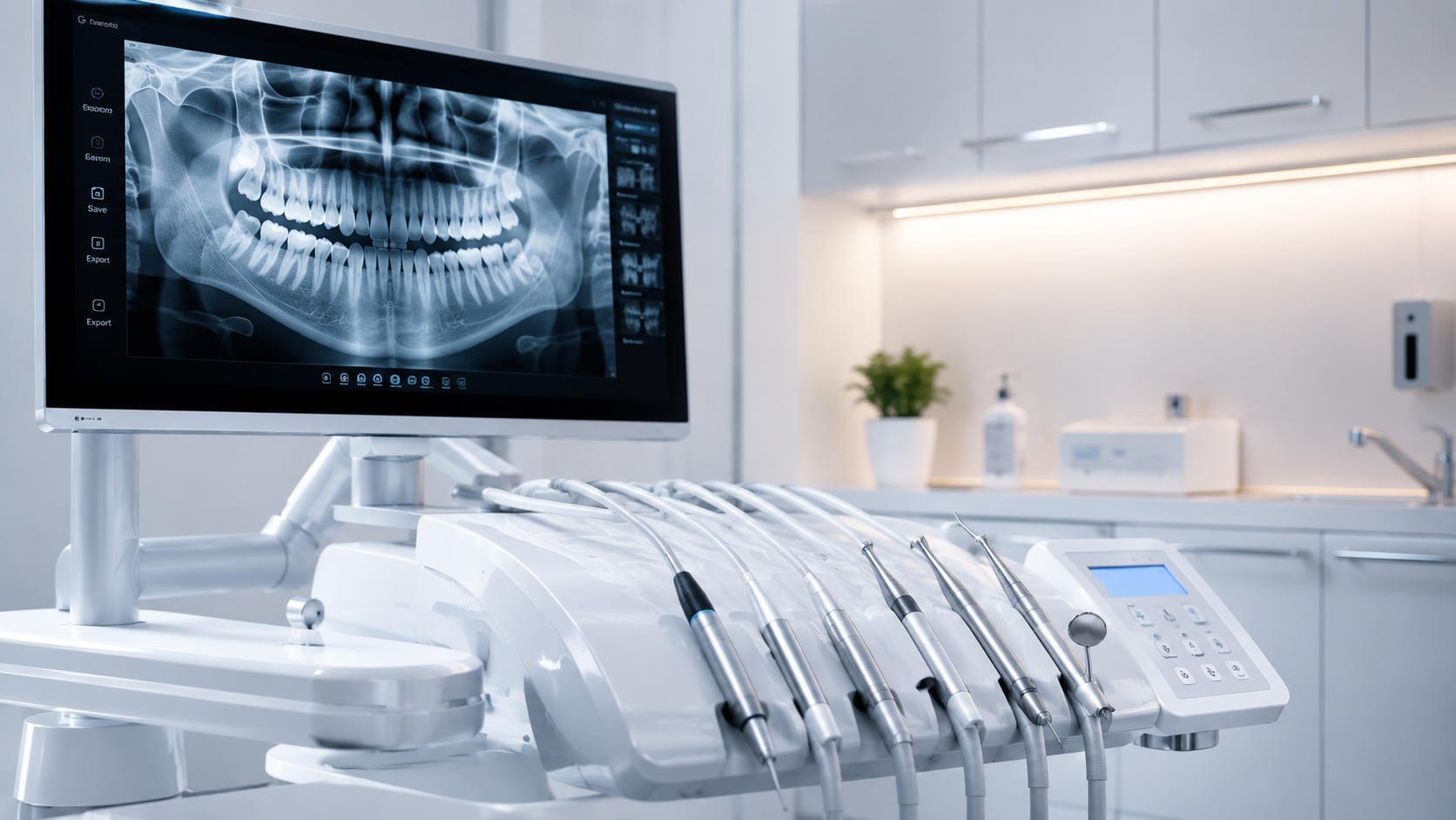 Equipo de radiografía digital panorámica en un box de Dental Norluc